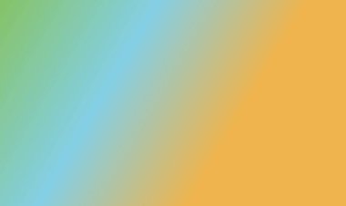 Basit yeşil, sarı ve mavi gradyan renk çizimi arka planı tasarla.