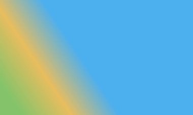 Basit yeşil, sarı ve mavi gradyan renk çizimi arka planı tasarla.