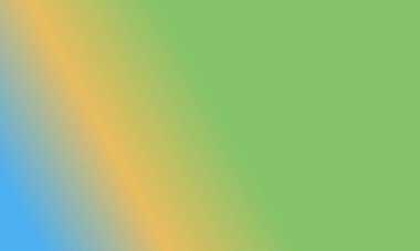 Basit yeşil, sarı ve mavi gradyan renk çizimi arka planı tasarla.