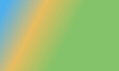 Basit yeşil, sarı ve mavi gradyan renk çizimi arka planı tasarla.