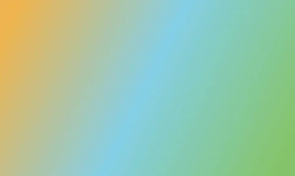 Design Einfachen Grünen Gelben Und Blauen Farbverlauf Illustration Hintergrund Sehr — Stockfoto