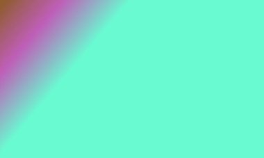 Basit bir cyan, kahverengi ve pembe gradyan renk çizimi tasarla.