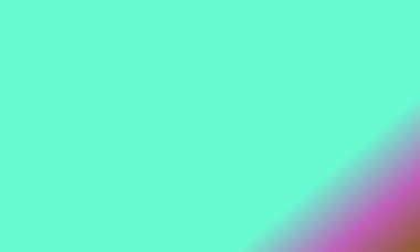 Basit bir cyan, kahverengi ve pembe gradyan renk çizimi tasarla.