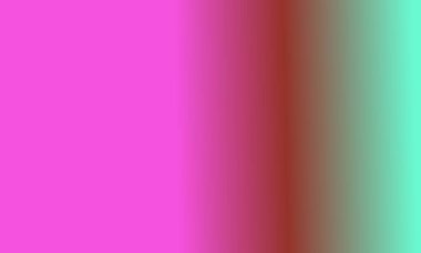 Basit bir cyan, kahverengi ve pembe gradyan renk çizimi tasarla.