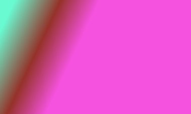 Basit bir cyan, kahverengi ve pembe gradyan renk çizimi tasarla.