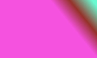 Basit bir cyan, kahverengi ve pembe gradyan renk çizimi tasarla.