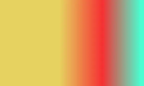 Projekt Prosty Cyjan Czerwony Żółty Gradientowy Kolor Ilustracja Tło Bardzo — Zdjęcie stockowe