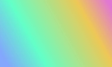 Basit bir cyan, mavi, sarı ve pembe gradyan renk çizimi tasarla.