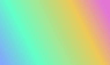 Basit bir cyan, mavi, sarı ve pembe gradyan renk çizimi tasarla.