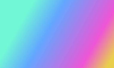 Basit bir cyan, mavi, sarı ve pembe gradyan renk çizimi tasarla.