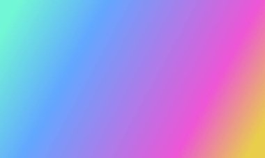 Basit bir cyan, mavi, sarı ve pembe gradyan renk çizimi tasarla.