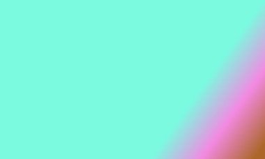 Basit bir cyan, kahverengi ve pembe gradyan renk çizimi tasarla.