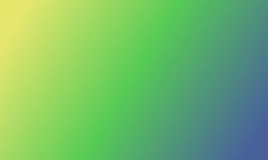 Basit sarı, yeşil ve lacivert gradyan renk çizimi tasarla. Çok havalı.