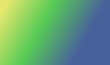 Basit sarı, yeşil ve lacivert gradyan renk çizimi tasarla. Çok havalı.