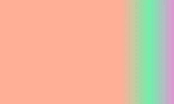 Design Simple Peach Green Pink Gradient Color Illustration Background Very — Stock Photo, Image