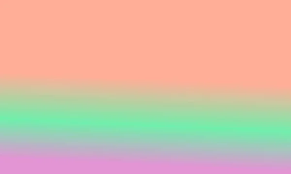 Design Simple Peach Green Pink Gradient Color Illustration Background Very — Stock Photo, Image