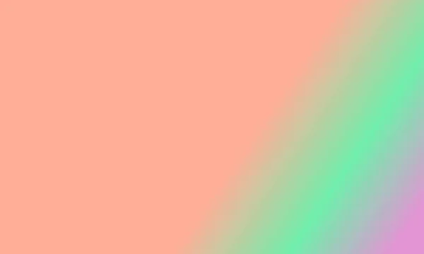 Дизайн Простий Персиковий Зелений Рожевий Градієнт Кольору Ілюстрації Фон Дуже — стокове фото