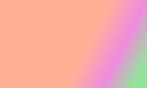 Дизайн Простий Персиковий Зелений Рожевий Градієнт Кольору Ілюстрації Фон Дуже — стокове фото