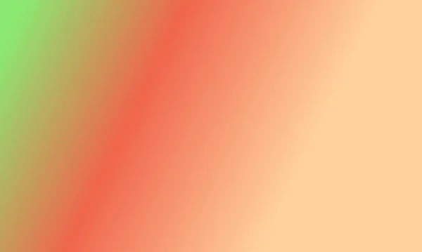 Projekt Prosty Brzoskwinia Zielony Czerwony Gradient Kolor Ilustracja Tło Bardzo — Zdjęcie stockowe