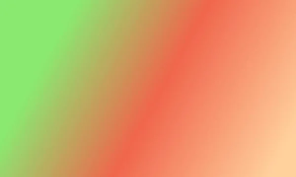 Design Simple Peach Green Red Gradient Color Illustration Background Very — Stock Photo, Image