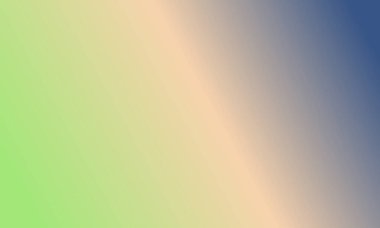 Basit bir lacivert, şeftali ve yeşil gradyan renk çizimi tasarla.