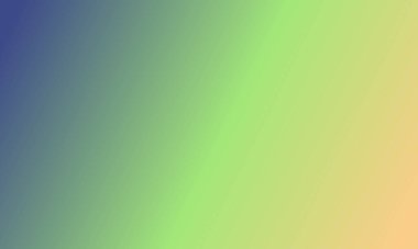 Basit bir lacivert, şeftali ve yeşil gradyan renk çizimi tasarla.