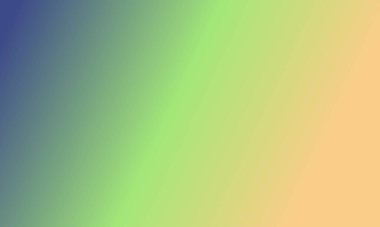 Basit bir lacivert, şeftali ve yeşil gradyan renk çizimi tasarla.