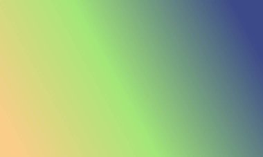 Basit bir lacivert, şeftali ve yeşil gradyan renk çizimi tasarla.