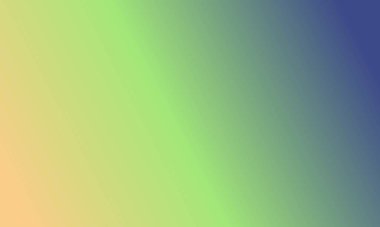 Basit bir lacivert, şeftali ve yeşil gradyan renk çizimi tasarla.