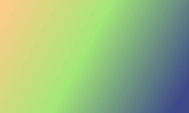 Basit bir lacivert, şeftali ve yeşil gradyan renk çizimi tasarla.