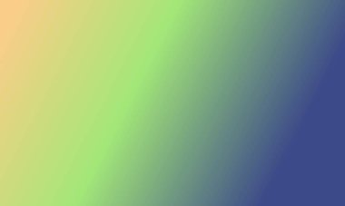 Basit bir lacivert, şeftali ve yeşil gradyan renk çizimi tasarla.