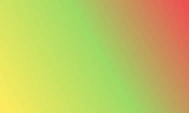 Basit açık sarı, açık yeşil ve kırmızı gradyan arkaplan çizimi çok havalı.