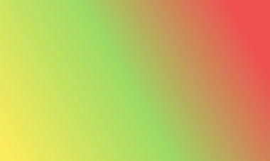 Basit açık sarı, açık yeşil ve kırmızı gradyan arkaplan çizimi çok havalı.