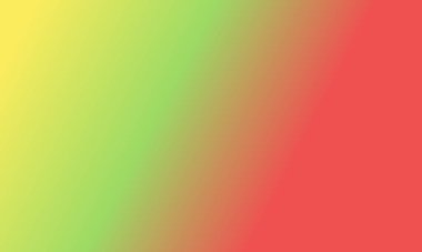 Basit açık sarı, açık yeşil ve kırmızı gradyan arkaplan çizimi çok havalı.