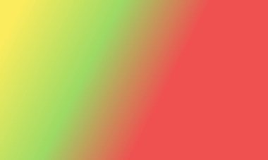 Basit açık sarı, açık yeşil ve kırmızı gradyan arkaplan çizimi çok havalı.