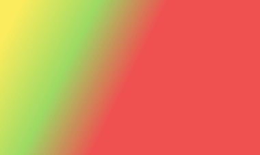 Basit açık sarı, açık yeşil ve kırmızı gradyan arkaplan çizimi çok havalı.