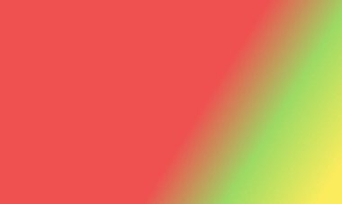 Basit açık sarı, açık yeşil ve kırmızı gradyan arkaplan çizimi çok havalı.