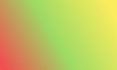 Basit açık sarı, açık yeşil ve kırmızı gradyan arkaplan çizimi çok havalı.