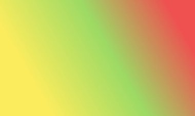 Basit açık sarı, açık yeşil ve kırmızı gradyan arkaplan çizimi çok havalı.