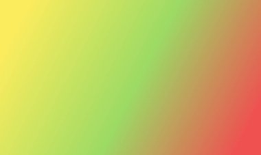 Basit açık sarı, açık yeşil ve kırmızı gradyan arkaplan çizimi çok havalı.