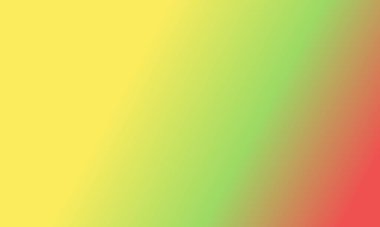 Basit açık sarı, açık yeşil ve kırmızı gradyan arkaplan çizimi çok havalı.