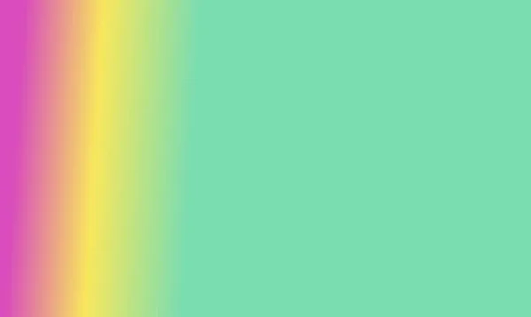 Projekt Prosty Cyjan Żółty Różowy Gradientowy Kolor Ilustracja Tło Bardzo — Zdjęcie stockowe