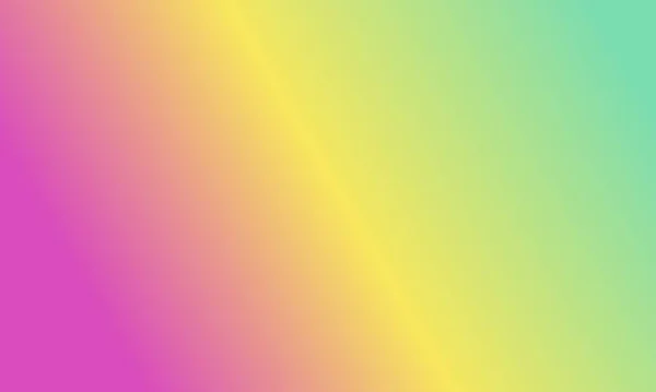 Design Simple Cyan Yellow Pink Gradient Color Illustration Background Very — Stock Photo, Image