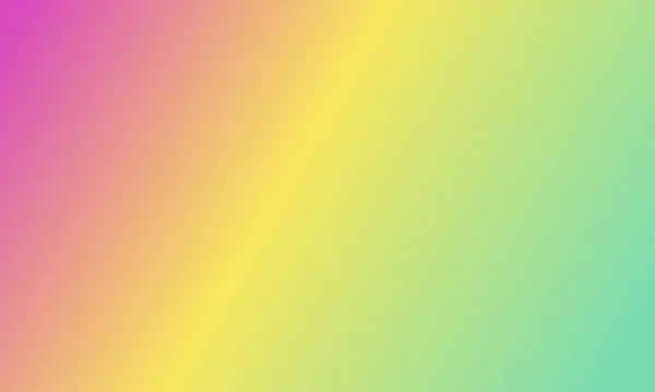 Ontwerp Eenvoudige Cyaan Geel Roze Verloop Kleur Illustratie Achtergrond Zeer — Stockfoto