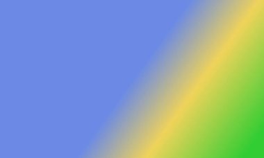 Basit bir kireç yeşili, mavi ve sarı gradyan renk çizimi tasarla.