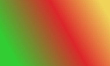 Basit bir kireç yeşili, kırmızı ve sarı gradyan renk çizimi tasarla.