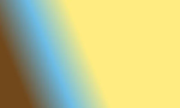 Design Simples Pastel Amarelo Azul Marrom Gradiente Cor Ilustração Fundo — Fotografia de Stock