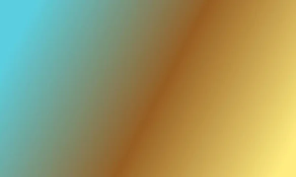 Ontwerp Eenvoudige Pastel Geel Blauw Bruin Verloop Kleur Illustratie Achtergrond — Stockfoto