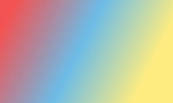 Design Simple Pastel Yellow Blue Red Gradient Color Illustration Background — Stock Photo, Image