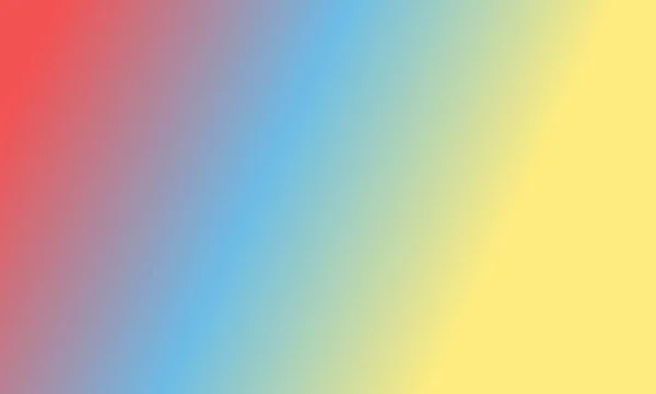 Ontwerp Eenvoudige Pastel Geel Blauw Rood Verloop Kleur Illustratie Achtergrond — Stockfoto